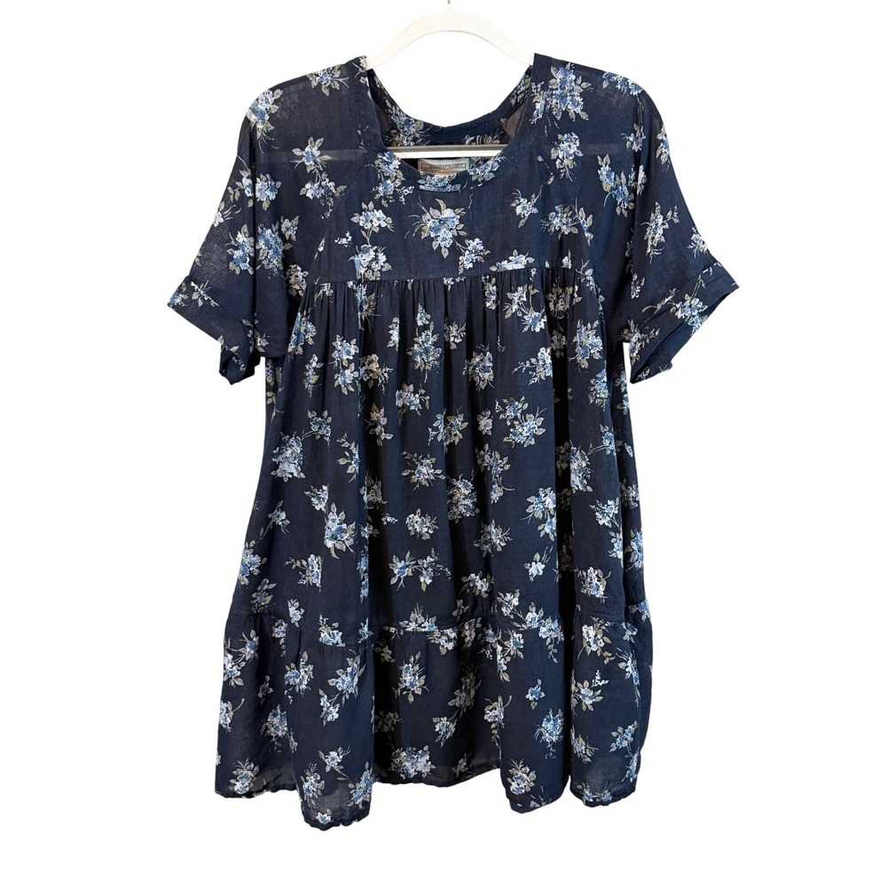 Current Elliott Womens Navy Blue Floral Dress Size 1